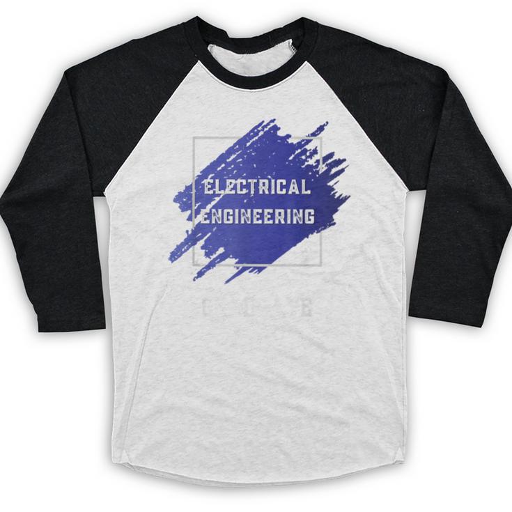 Graduation Graduated Electrical Engineering Degree Student Baseball Raglan Shirt