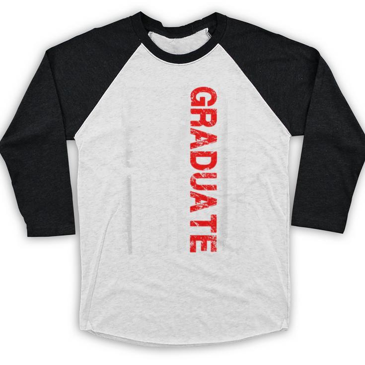 Graduation High School College Flag GraduateShirt 2018 Baseball Raglan Shirt
