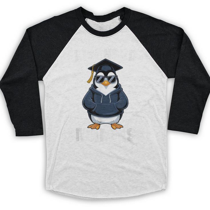 Graduation Penguin Licensed Smartass Graduate Baseball Raglan Shirt