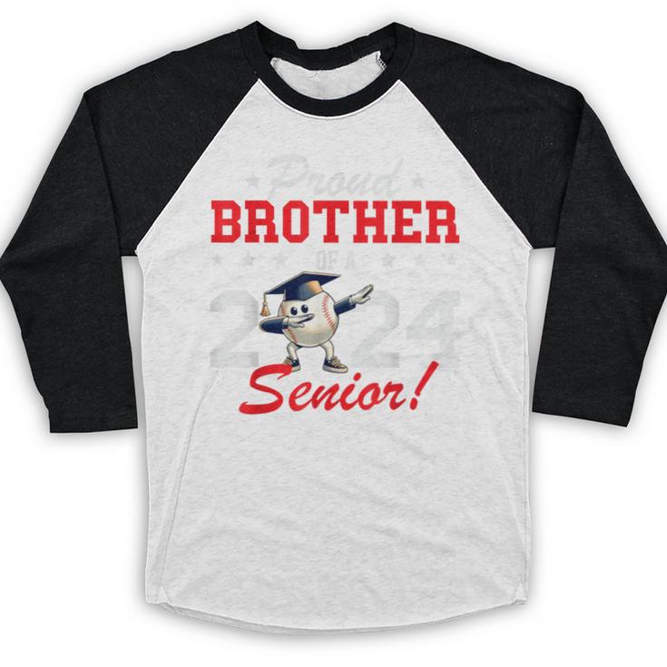 Graduation Proud Brother Of A 2024 Senior Baseball Player Baseball Raglan Shirt