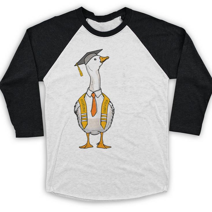 Graduation Senior Silly Goose Today Im A Serious Goose Baseball Raglan Shirt