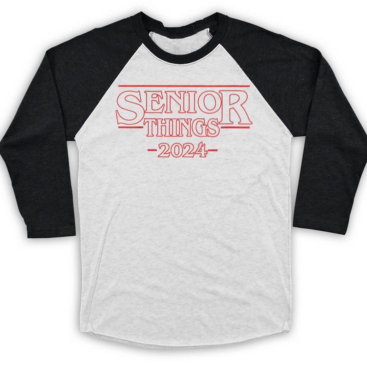 Graduation Senior Things 2024 Graduate Back To School Baseball Raglan Shirt