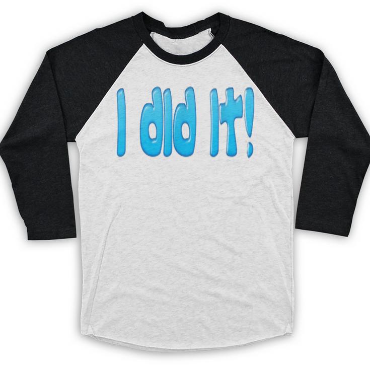 I Did It Graduation Shirt For Graduates And Proud Parents Baseball Raglan Shirt