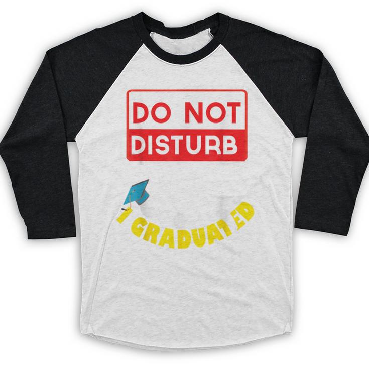 Graduation Shirt High School And College Sleepy Graduates Baseball Raglan Shirt