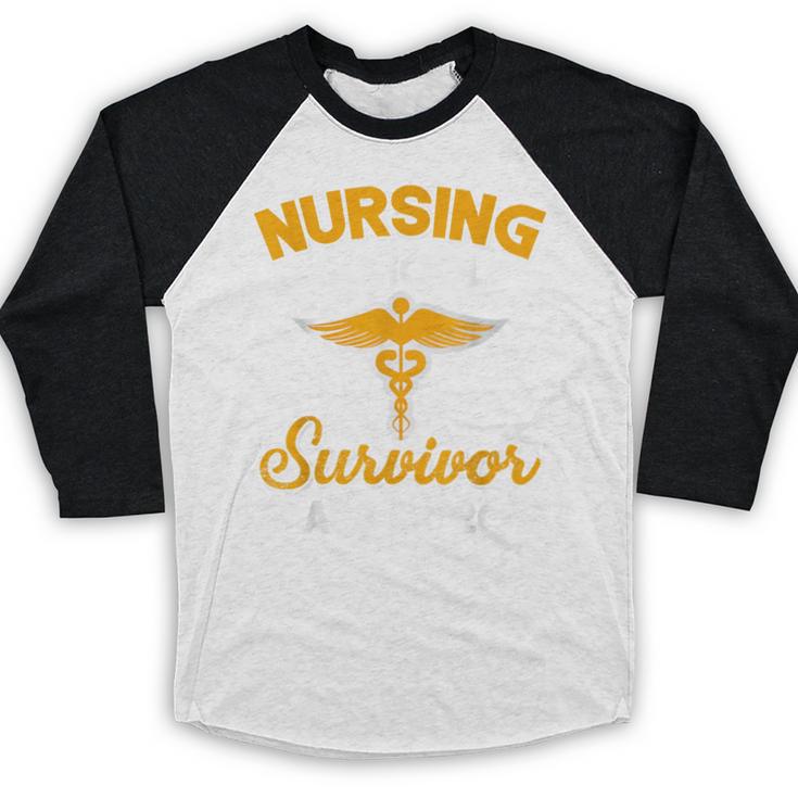 Graduation Shirt Nursing School Survivor Class Of 2018 Tee Baseball Raglan Shirt