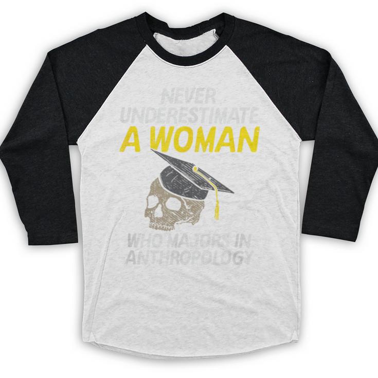 Graduation Student Who Majors In Anthropology Baseball Raglan Shirt