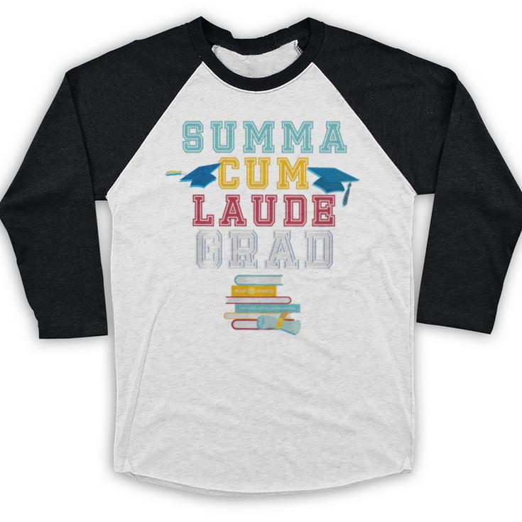 Graduation Summa Cum Laude College Honors Baseball Raglan Shirt