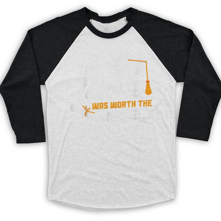 GraduationShirt Tassel Was Worth The Hassle Tee Baseball Raglan Shirt