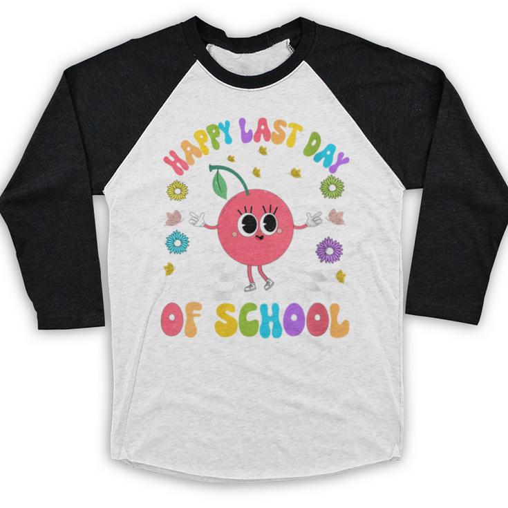 Happy Last Day Of School Student Graduation Baseball Raglan Shirt