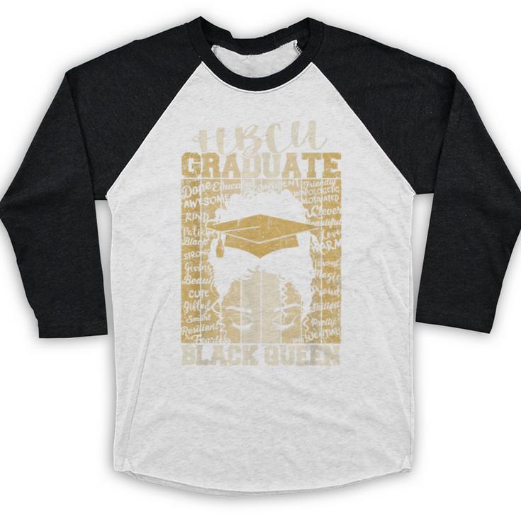 HBCU Historical College Alumni Queen Graduation 2024 Baseball Raglan Shirt