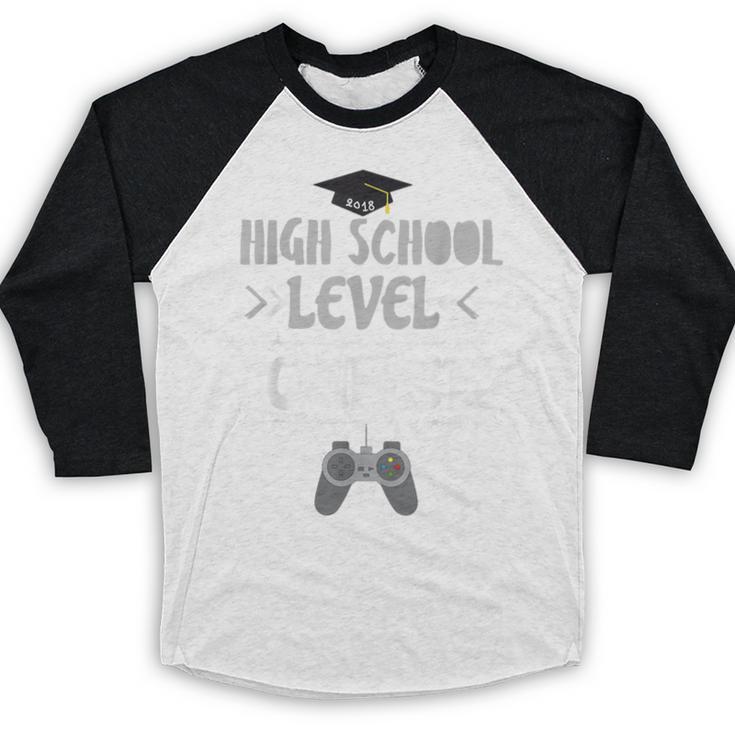 High School Graduation Shirt Video Gamer Graduation Baseball Raglan Shirt