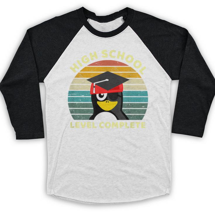 High School Level Complete Graduation Senior Students Baseball Raglan Shirt