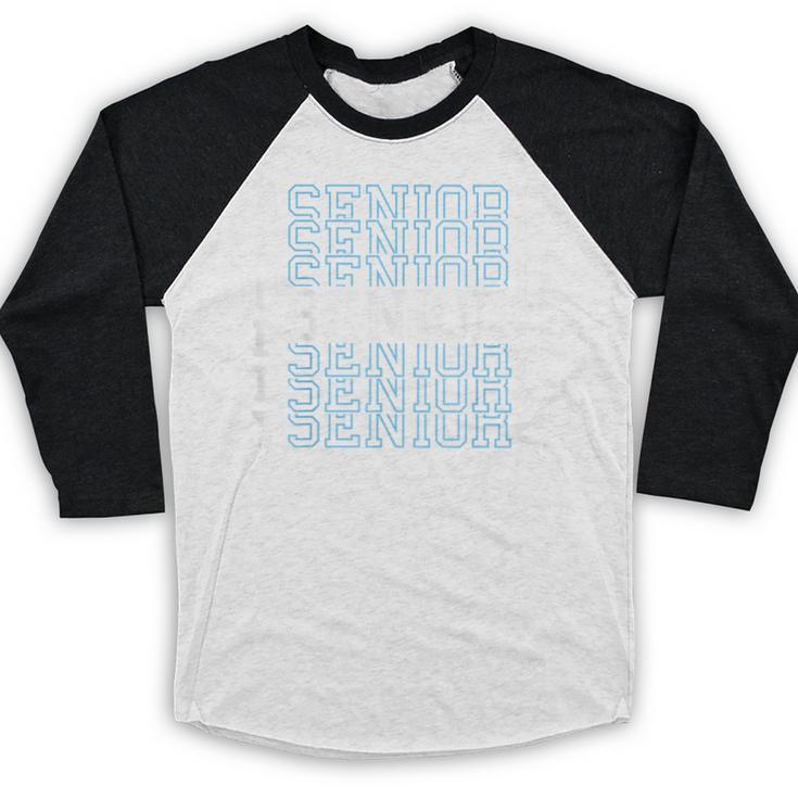 Hockey Senior Night Hockey Senior 2025 Graduation 50 Baseball Raglan Shirt