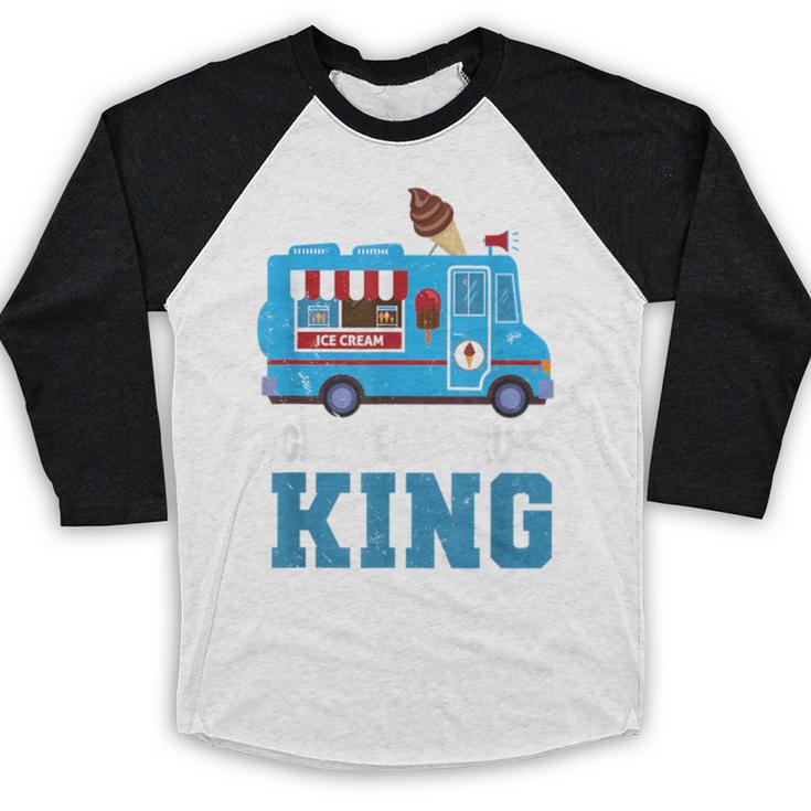Ice Cream Truck King Nostalgia Summer Ice Cream Truck Driver Baseball Raglan Shirt Ice Cream Truck King Nostalgia Summer Ice Cream Truck Driver Baseball Raglan Shirt