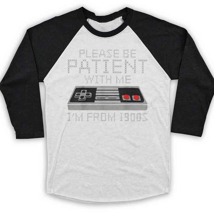 I'm From The 1900s Retro 90s Gaming Gamer Tee Baseball Raglan Shirt