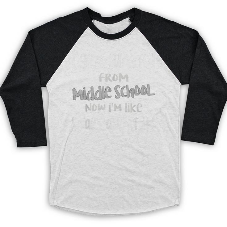Junior High Graduate 2024 Middle School Graduation Baseball Raglan Shirt