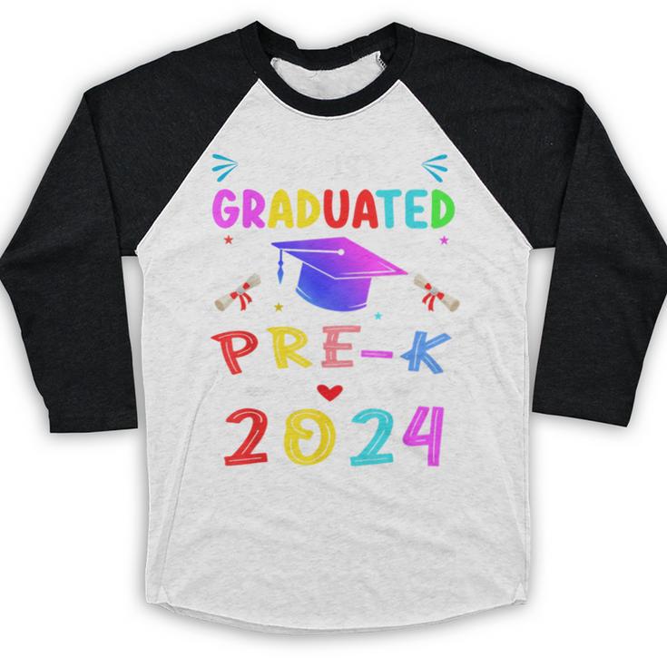 I Just Graduated Pre k Graduation 2024 Pre-Kindergarten Baseball Raglan Shirt