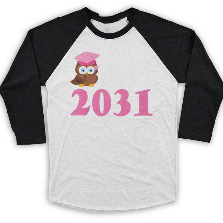 Kids Class Of 2031 Back To School Graduation T-Shirt Baseball Raglan Shirt