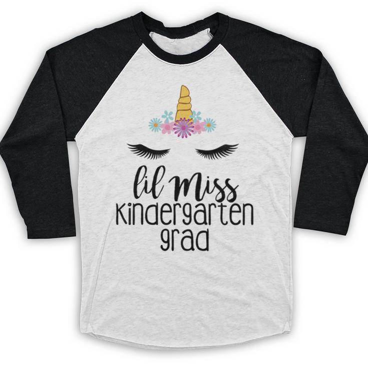 Kids Lil Miss Kindergarten Grad Shirt Graduation Shirts 2018 Baseball Raglan Shirt