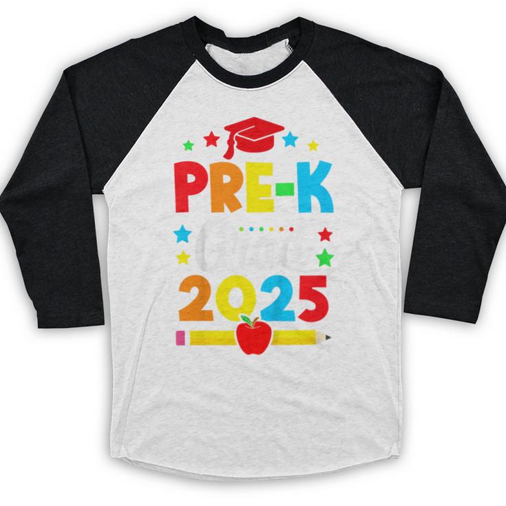 Kids Pre-K Grad 2025 Preschool Graduation 2025 Baseball Raglan Shirt
