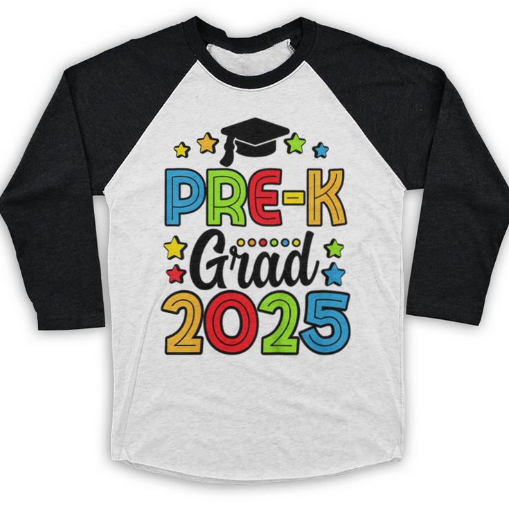 Kids Pre-K Grad 2025 Preschool Prek Graduation Baseball Raglan Shirt