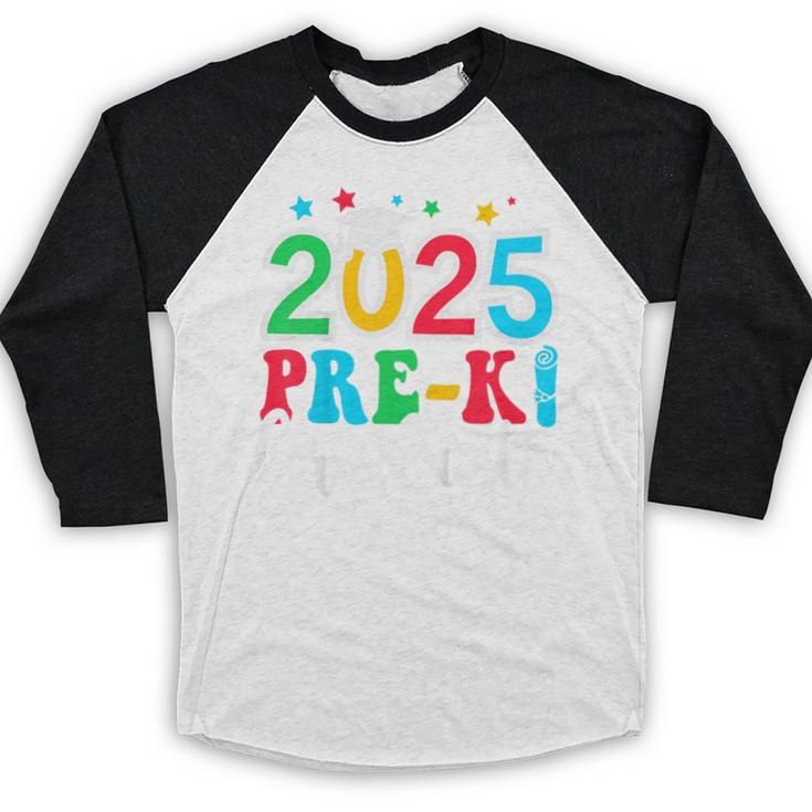 Kids Pre-K Graduate 2025 Preschool Graduation Class Of 2025 Kids Baseball Raglan Shirt