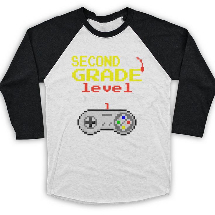 Kids Second Grade Graduation Video Game Shirt Baseball Raglan Shirt