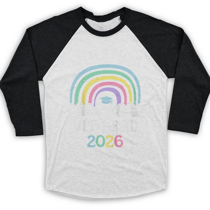 Kids VPK Graduation 2026 Rainbow VPK Grad Baseball Raglan Shirt
