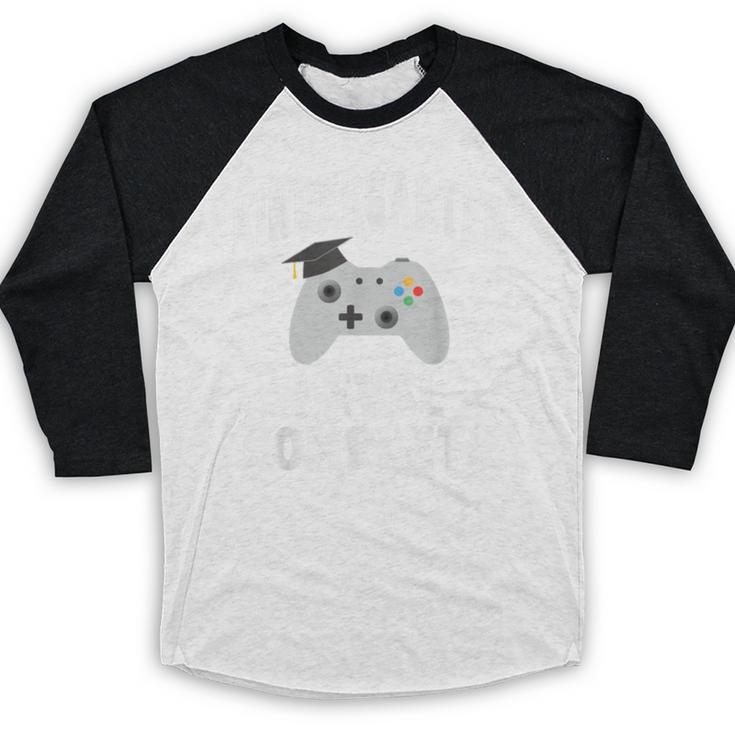 Kindergarten Gamer Graduate Graduation Baseball Raglan Shirt