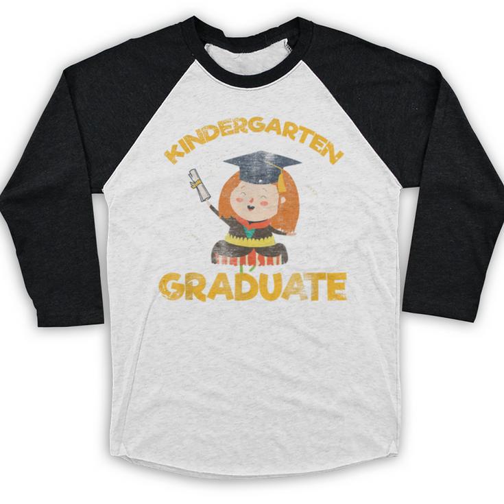Kindergarten Graduate Graduation Shirt Baseball Raglan Shirt