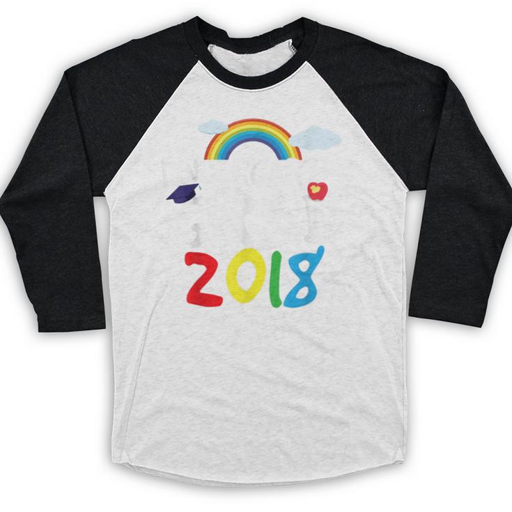 Kindergarten Graduation 2018 Last Day Of School Baseball Raglan Shirt
