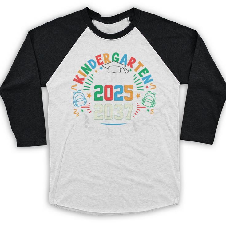 Kindergarten Graduation Class Of 2025 Senior 2037 Class Baseball Raglan Shirt