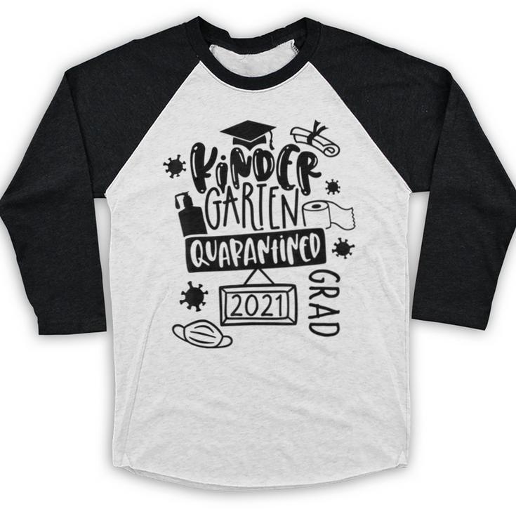 Kindergarten Graduation Quarantine Kindergarten Graduate Baseball Raglan Shirt