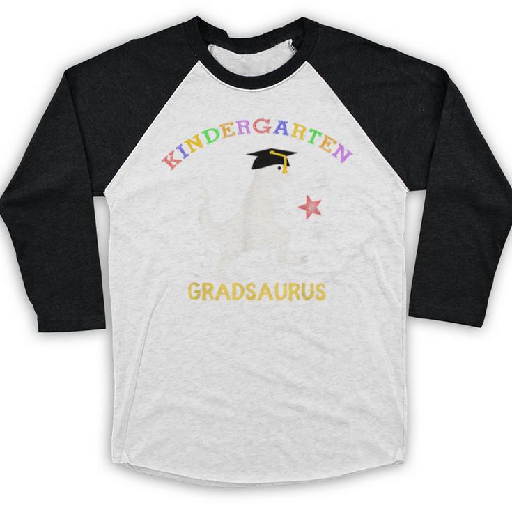 Kindergarten Graduation Shirt 2019 Dinosaur Graduate Party Baseball Raglan Shirt