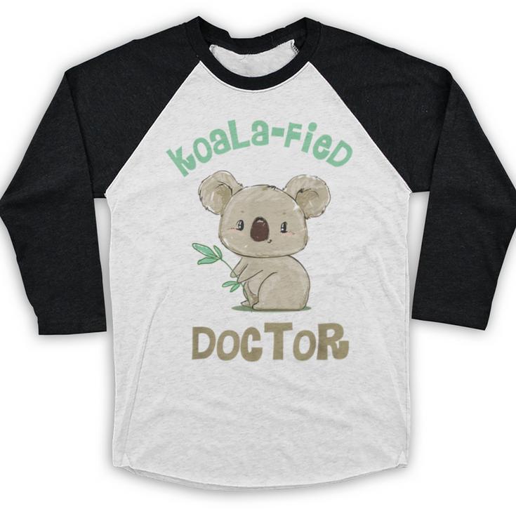 Koala Doctor Shirt Med Student Graduation Idea Baseball Raglan Shirt