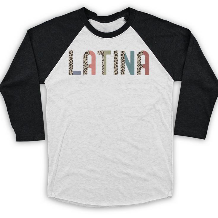 Latina Proud And Educated Powerful Latinas Pride Graduation Baseball Raglan Shirt