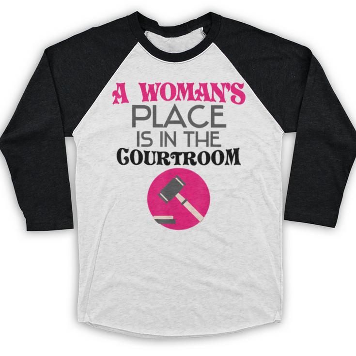 Lawyer Attorney Law School Graduation Female Women Baseball Raglan Shirt