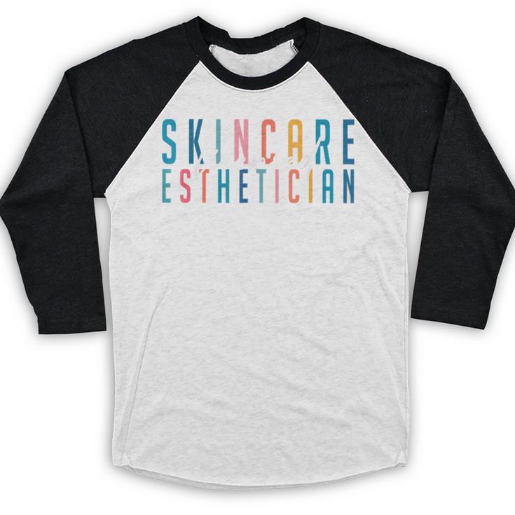 Licensed Skin Esthetician Graduation Skin Esthetician Baseball Raglan Shirt