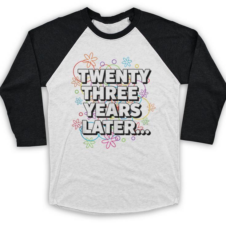 Literary Twenty Three Years Later Bookish Nostalgia Baseball Raglan Shirt