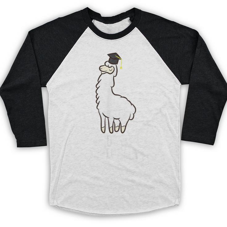 LLama Graduation I Got My Dipllama Cute Llama Baseball Raglan Shirt