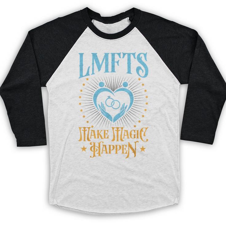 LMFT Graduation Licensed Marriage And Family Therapist LMFT Baseball Raglan Shirt