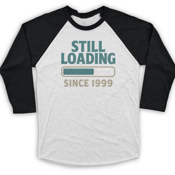 Still Loading Since 1999 Retro Tech Nostalgia Premium Tri-Blend Baseball Raglan Shirt