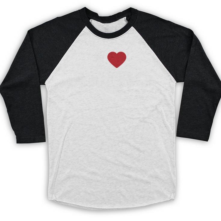 I Love Retro Vintage 80s 90s Nostalgia Premium Tri-Blend Baseball Raglan Shirt