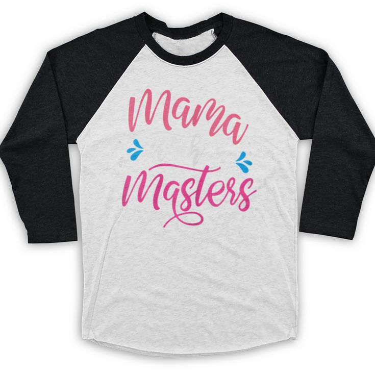 Mama With A Masters Degree Mom Graduation Mother's Day Baseball Raglan Shirt