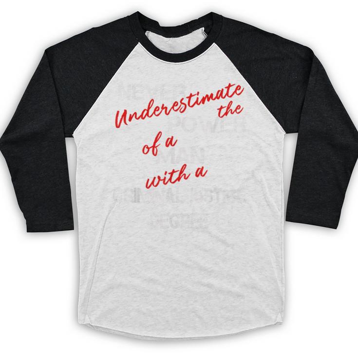 Man Criminal Justice Degree Graduation Or Career Baseball Raglan Shirt