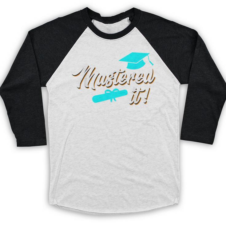 Mastered It Master Graduation Man Master 2026 Baseball Raglan Shirt