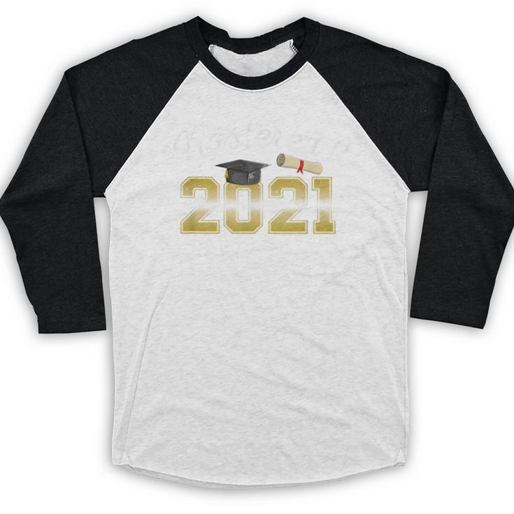 Master's Degree 2021 Graduate Mastered It Graduation Baseball Raglan Shirt