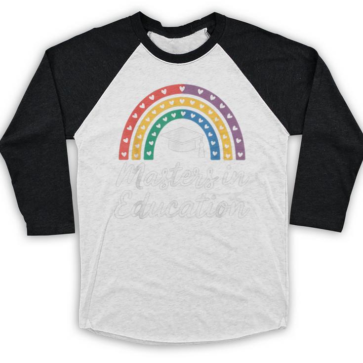Masters Degree In Education Graduation Matching Graduate Baseball Raglan Shirt