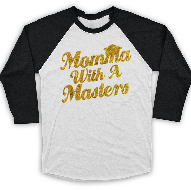 Masters Degree Graduation For Mom Wife Social Work MBA Baseball Raglan Shirt