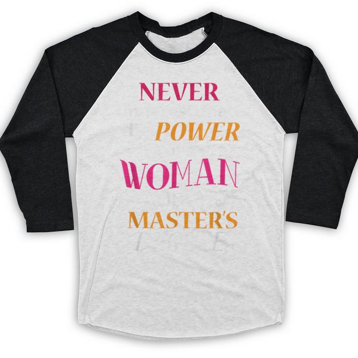 Masters Degree Graduation MPH Social Work Baseball Raglan Shirt